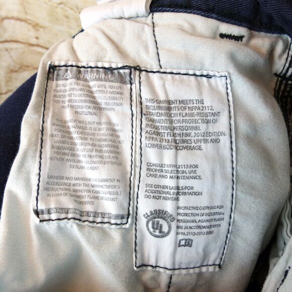 Carhartt FR Pants Men 40x32 (38x30) Blue Arc2 NFPA 2112 Flame Resistant 371-20 - Picture 13 of 15